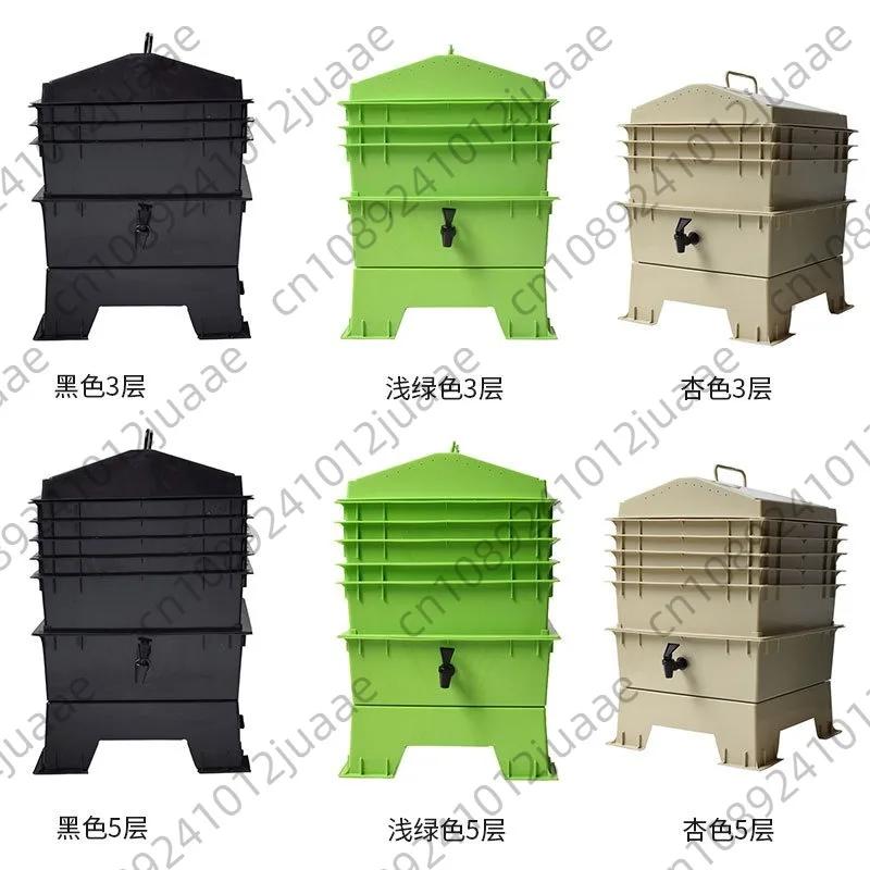 Earthworm compost box tower food waste homemade fertilizer worm breeding box wormcompost eco-friendly compost