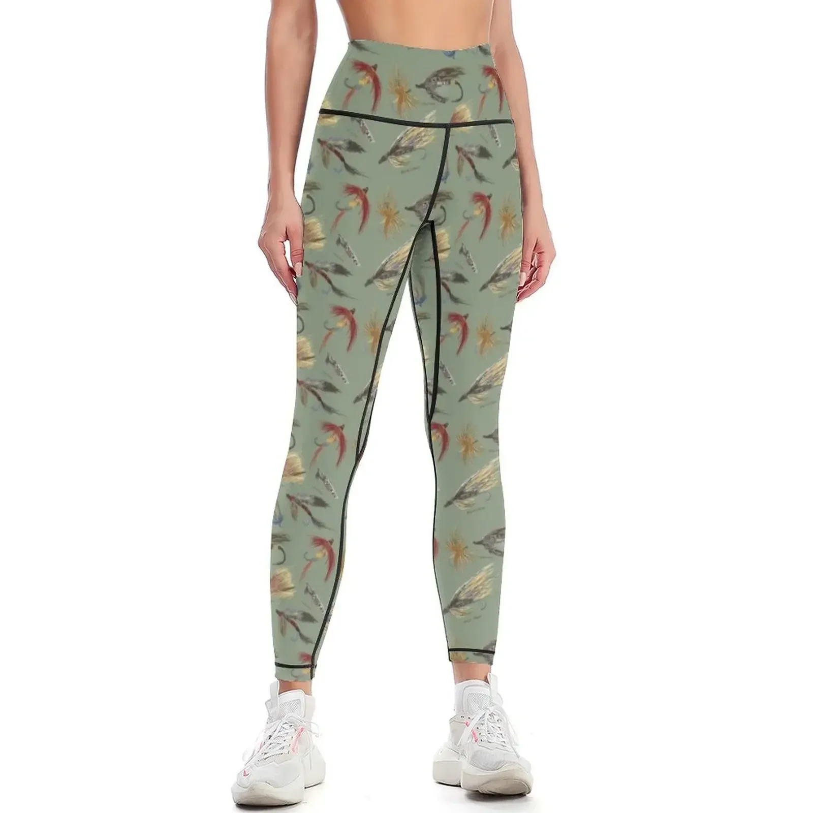 

Fly Fishing with Hand Tied flies! Leggings Sweatpants Jogger pants gym wear Legging sexy woman Womens Leggings