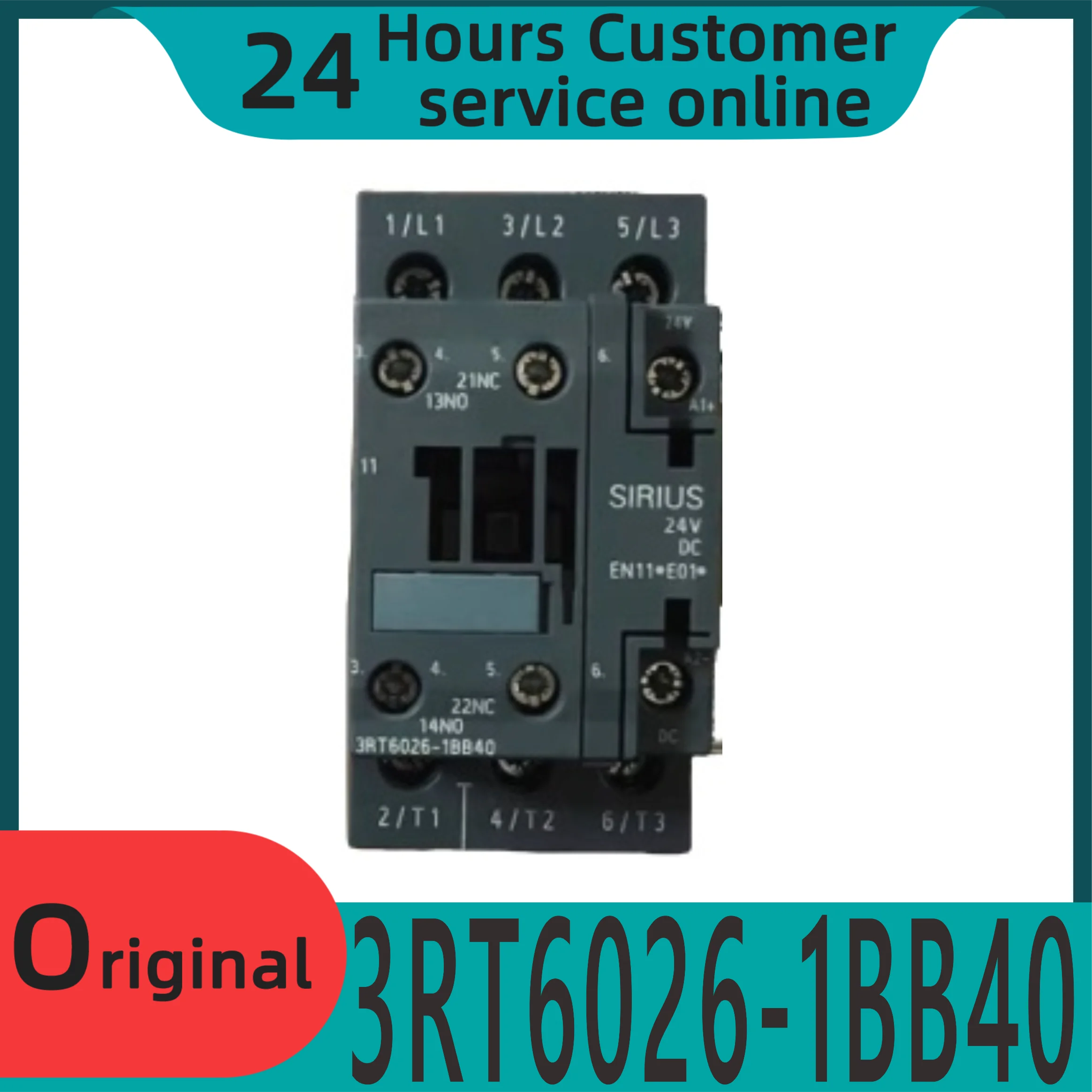 

New original 3RT6026-1BB40 DC contactor 3RT60261BB40 DC24V 25A