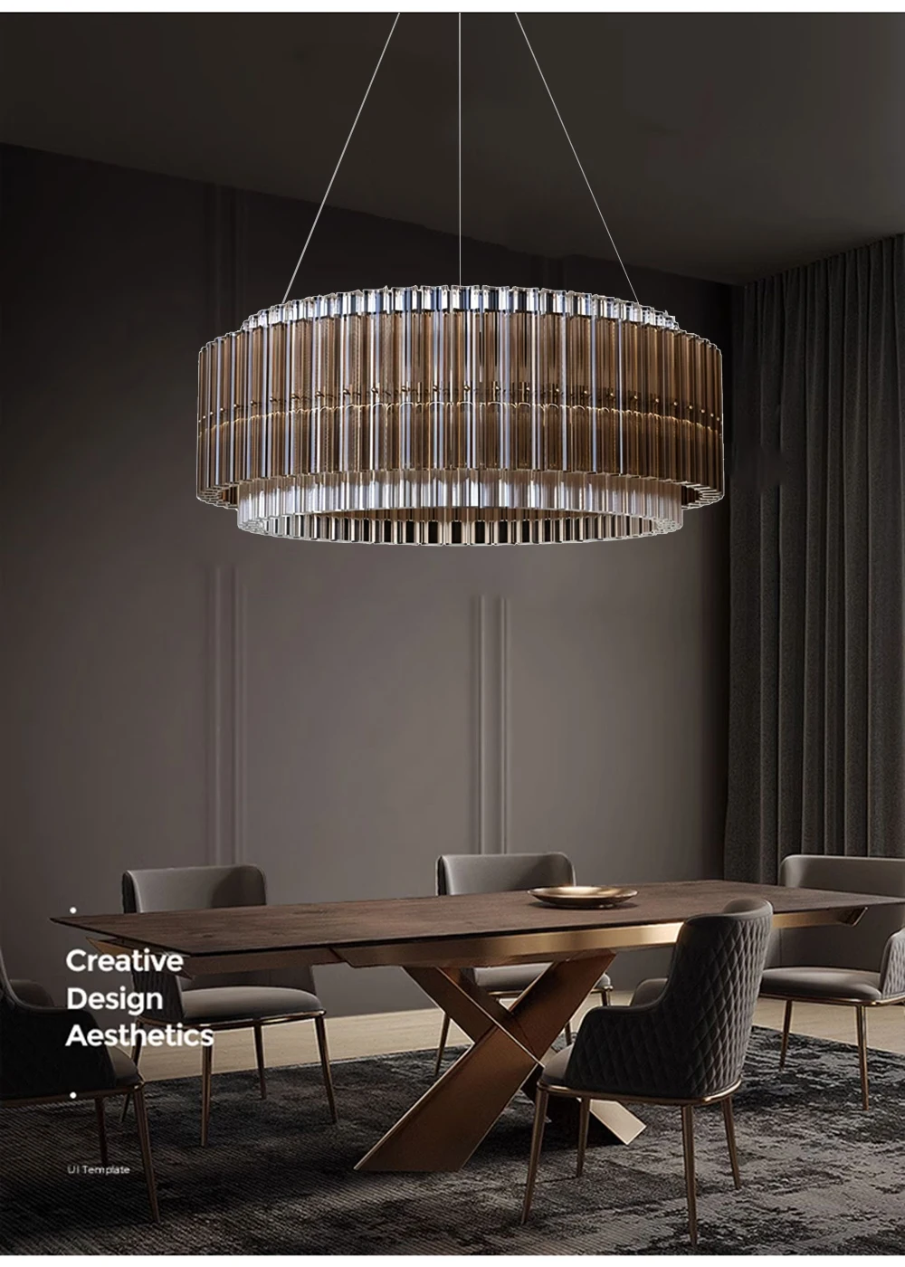 

Postmodern simplicity Clear Glass LED Hanging Chandelier Lighting,Lustre Luminaire Lampen Home Decoration For Living Room