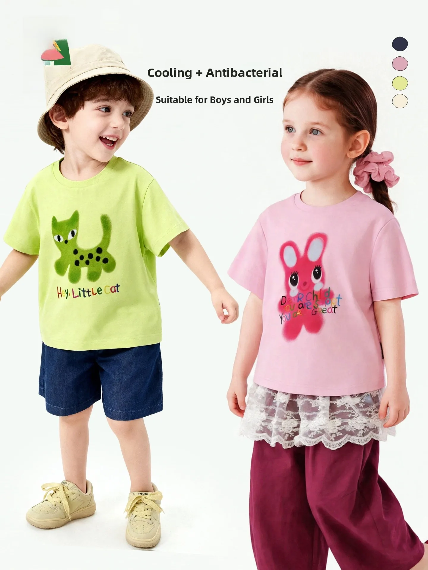 girls'-summer-cartoon-t-shirt-breathable-lightweight-short-sleeve-baby-clothes-sweet-style-loose-fit-cotton-blend-top