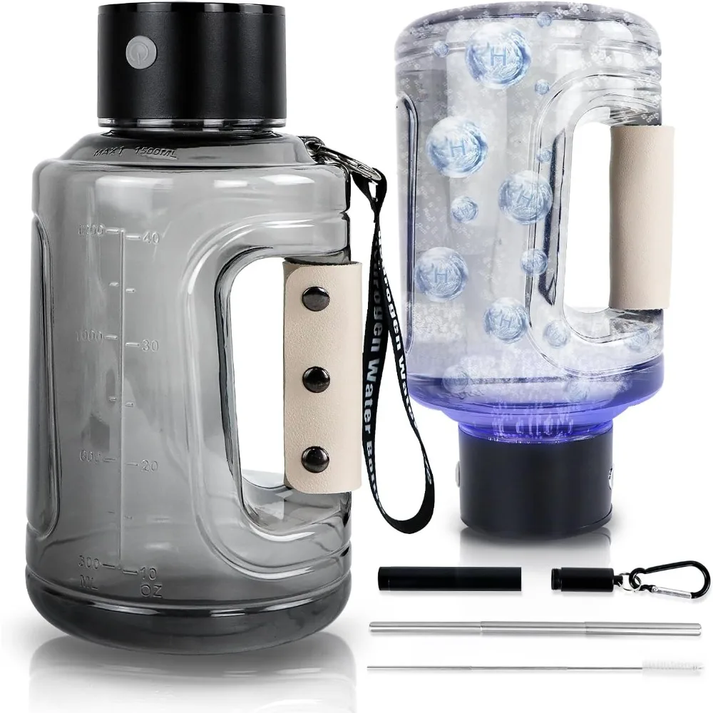

Original Hydrogen Water Bottle, Large Hydrogen Water Bottle Generator, Portable Rechargeable 57OZ/1.5L Hydrogen Water Machine