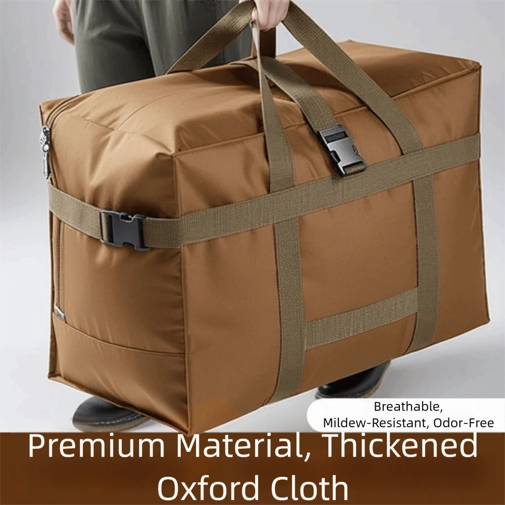 

Portable Large Capacity Travel Duffle Bag Oxford Waterproof Travel Luggage Bag Business Trip Sports Messenger Bag Female