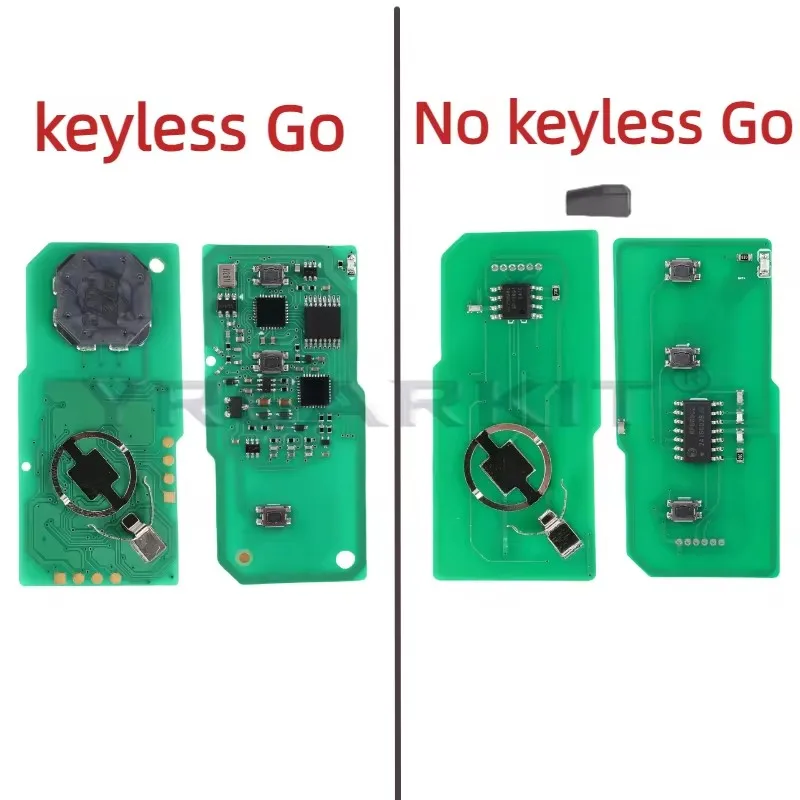 KEYECU Ersatz-Smart-Keyless-Fernbedienungsschlüssel, 2 Tasten, 433 MHz, 4D70-Chip, 89904-47020 B31EA für Toyota Prius 2004–2009 – Detail 1
