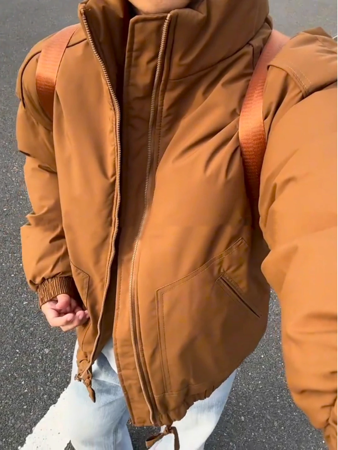 

Мужская зимняя куртка-бомбер из утолщенного хлопка в американском уличном стиле, с воротником-стойкой, рабочая одежда, повседневная толстовка