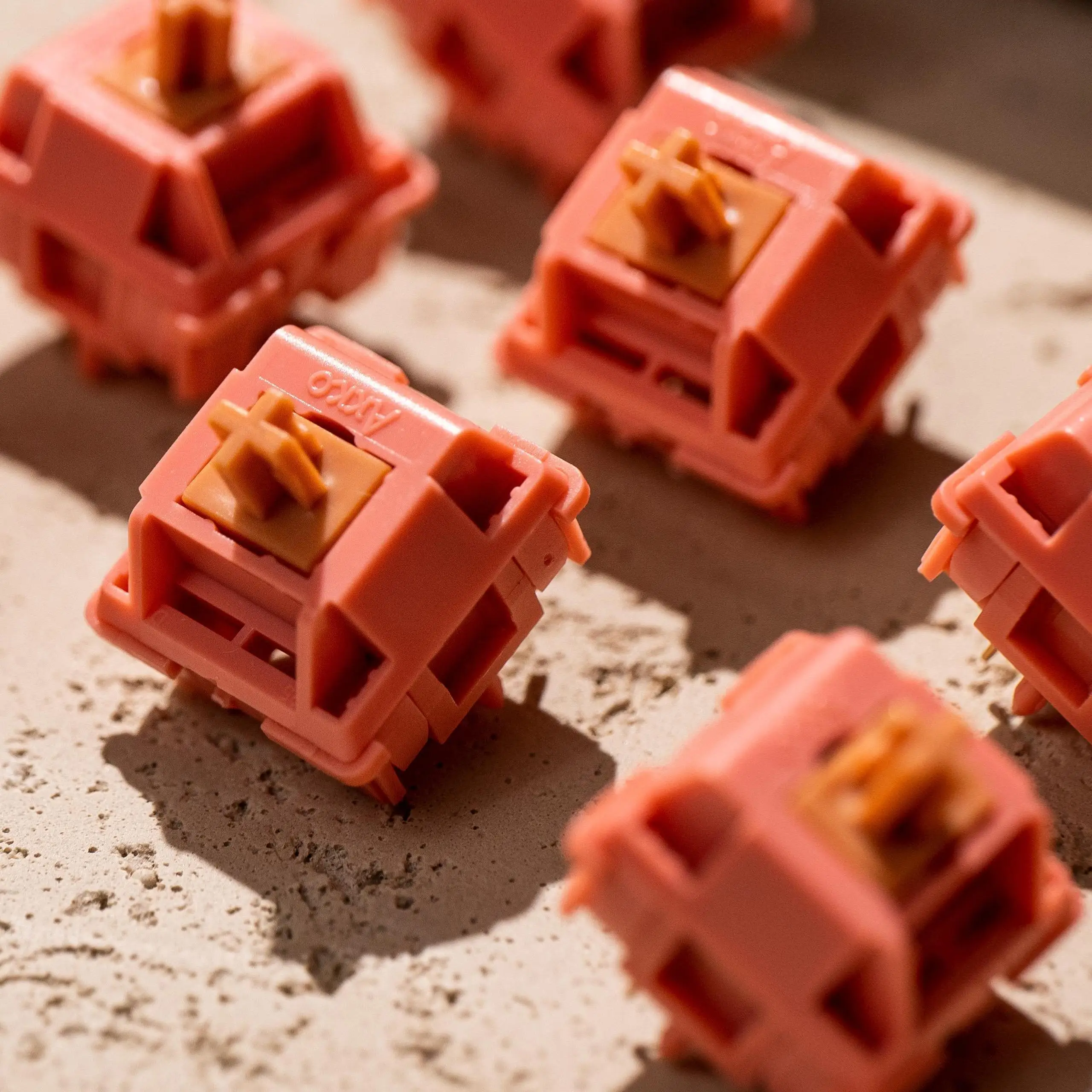 Akko Rosewood Switch 5 Pins 40gf Linear Switch Factory Lubed Deep Low-pitch Compatible with MX Mechanical Keyboard (45 pcs)