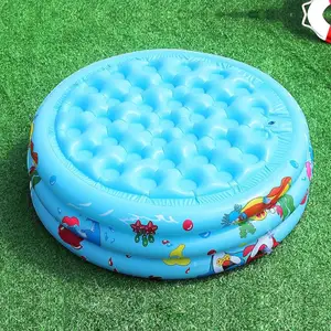 Garden Round Swimming Pool Inflatable 3 Rings Swimming Pool Toddler Water Game Play Center Indoor Outdoor Round Swimming Pool