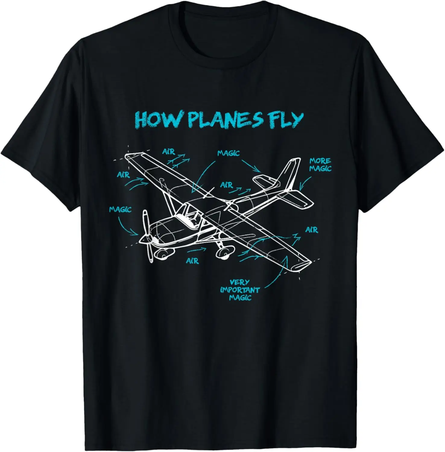 How Planes Fly How Planes Fly Aviation Pilot T-Shirt