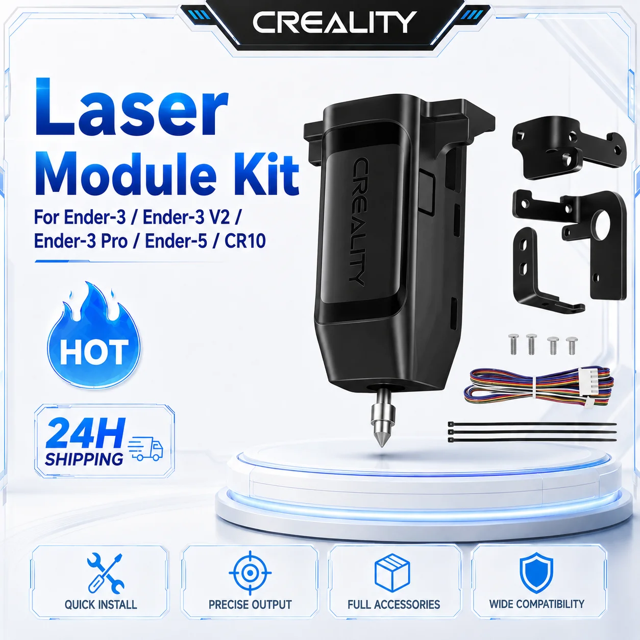 Lab Creality 1w None Cr 5v 3d Printer Parts Accessories Bambulab P2s Cr Flash Sale For Ender-3/ender-3 V2/ender-3 Pro/ender 5/cr
