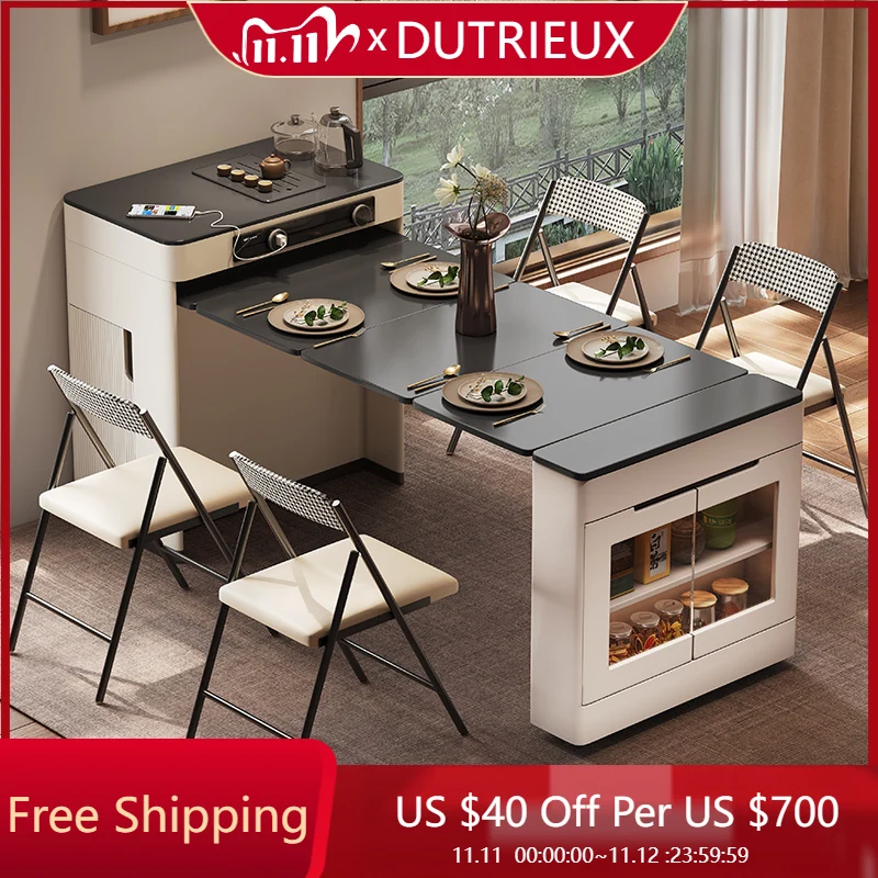 

Extendable Mobile Dining Table Coffee Restaurant Study Extending Luxury Dining Table Living Room Mesas De Jantar Salon Furniture