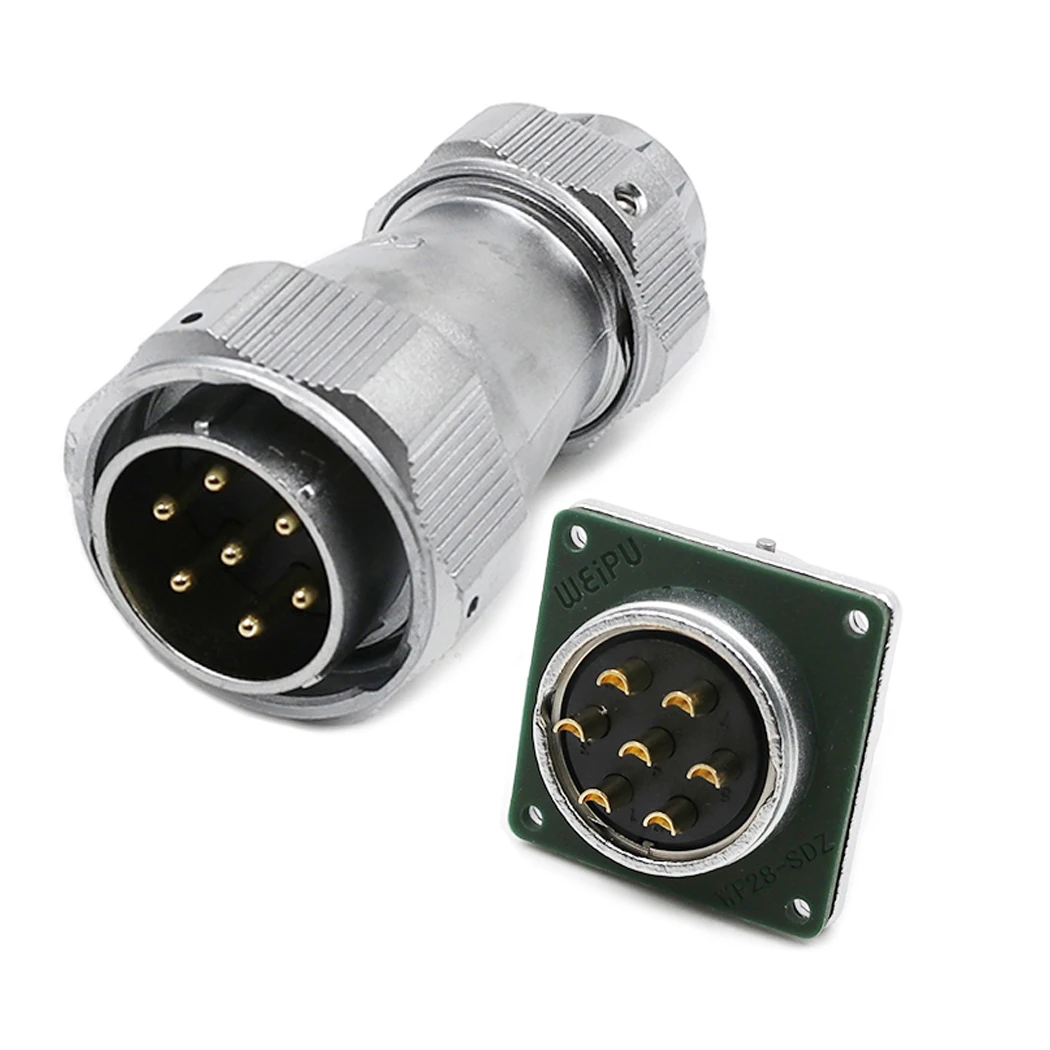 WEIPU WY28 TE+Z Waterproof 2 3 4 7 10 12 16 17 20 24 26 Pin M28 50A 35A Power Automotive Connector Male Plug Female Socket