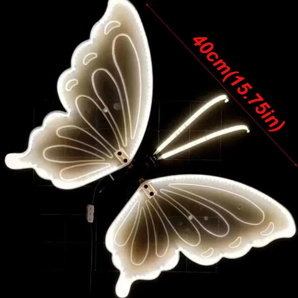 Butterfly Shape Butterfly Shape LED Light Strip Static Fixed Model Outdoor Lighting Outdoor Led Lamp