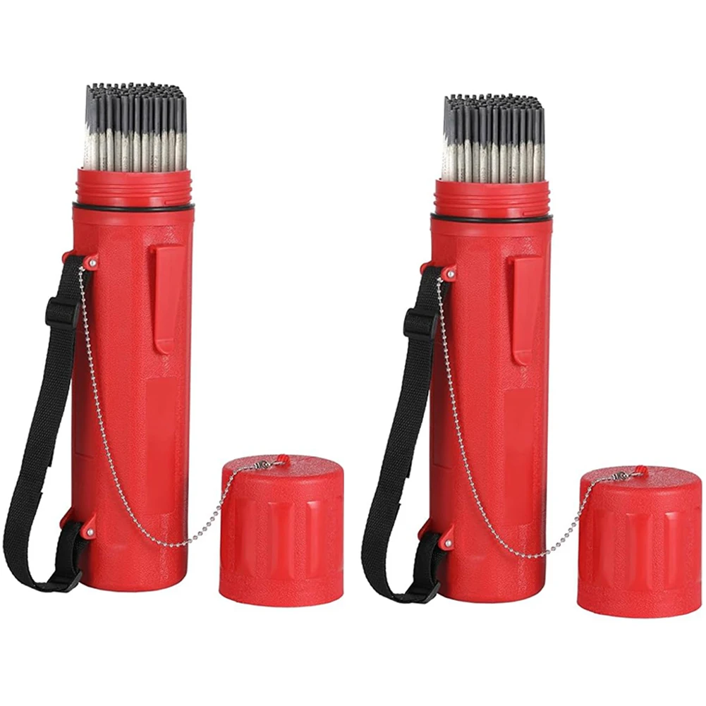 

Tidy Up Your Garage or Workshop with This Reliable Pair of Red Welding Electrode Storage Tubes at 14 Inches Each