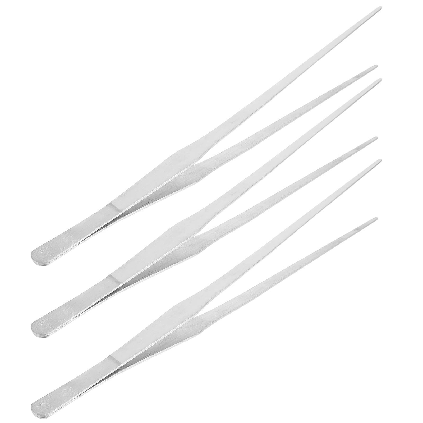 

3pcs Stainless Steel Feeding Tweezers Extra Long For Aquarium Reptile Fish Tank Plant Tool Bubble Algae Aquascaping Terrarium
