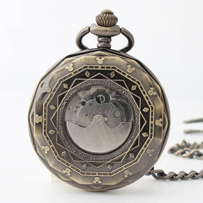 Vintage Luxury Pocket Watch Mechanical Automatic Multifunctional Moon Hand Wind Men Women Accessories Pocket&Fob Chain Watches