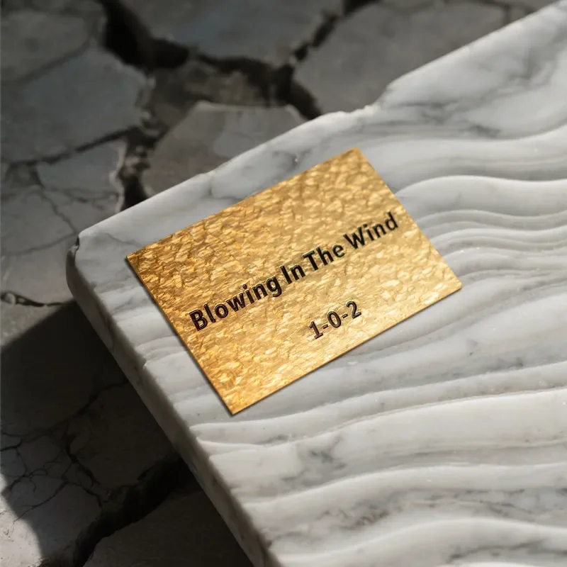 Copper Aluminum Plate Carving Hammer Pattern Company Signboard, Door Number, Advertising logo Customization
