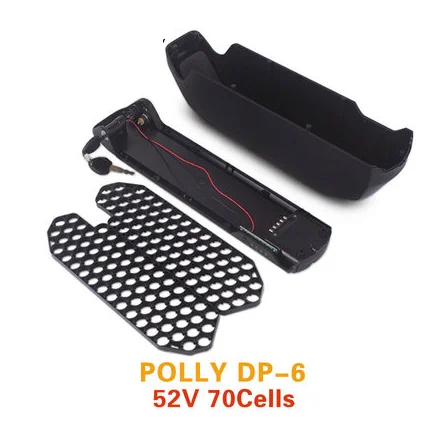 Electric bike battery box 36V 48V 52V Polly 9 downtube ebike battery case housing 10S 9P 13S 7P 14S 6P Load 91 18650 cells