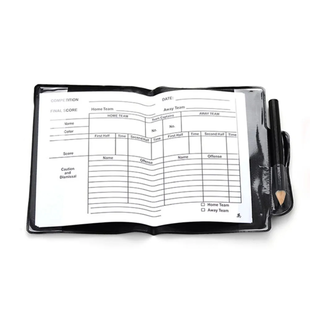 

Referee Set Red Yellow Cards Wallet Pencil Pocket Book Score Metal Whistle Lanyard Soccer Gear Kit Football Team Sport