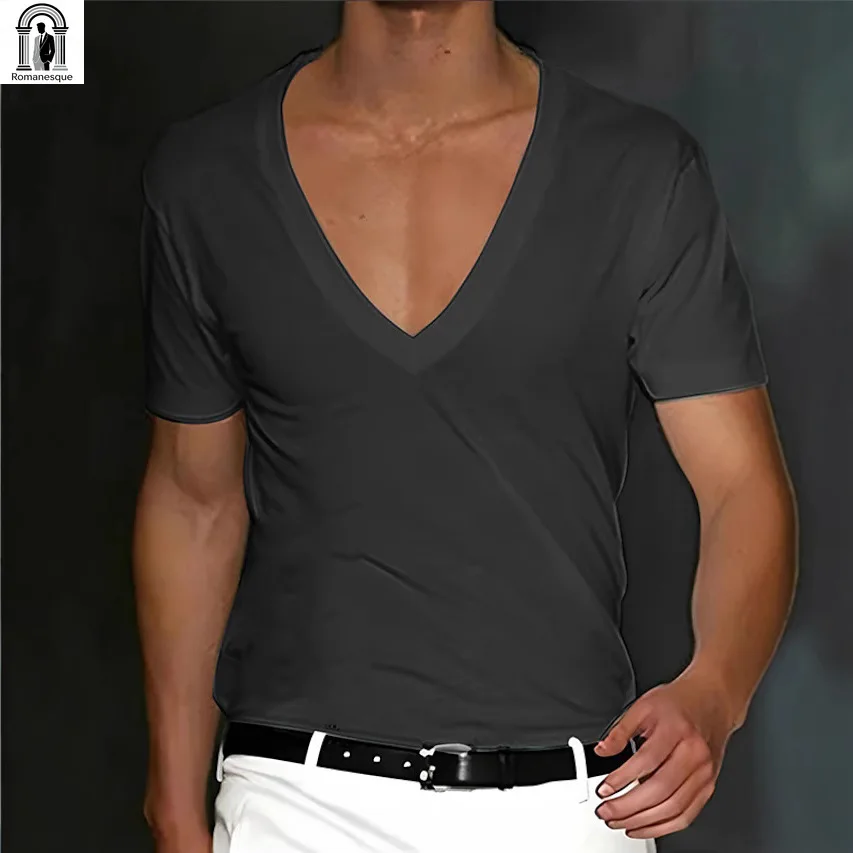 

Мужские мягкие и удобные универсальные футболки с коротким рукавом, повседневные топы для бизнеса, спортивные пуловеры для бега и активного отдыха