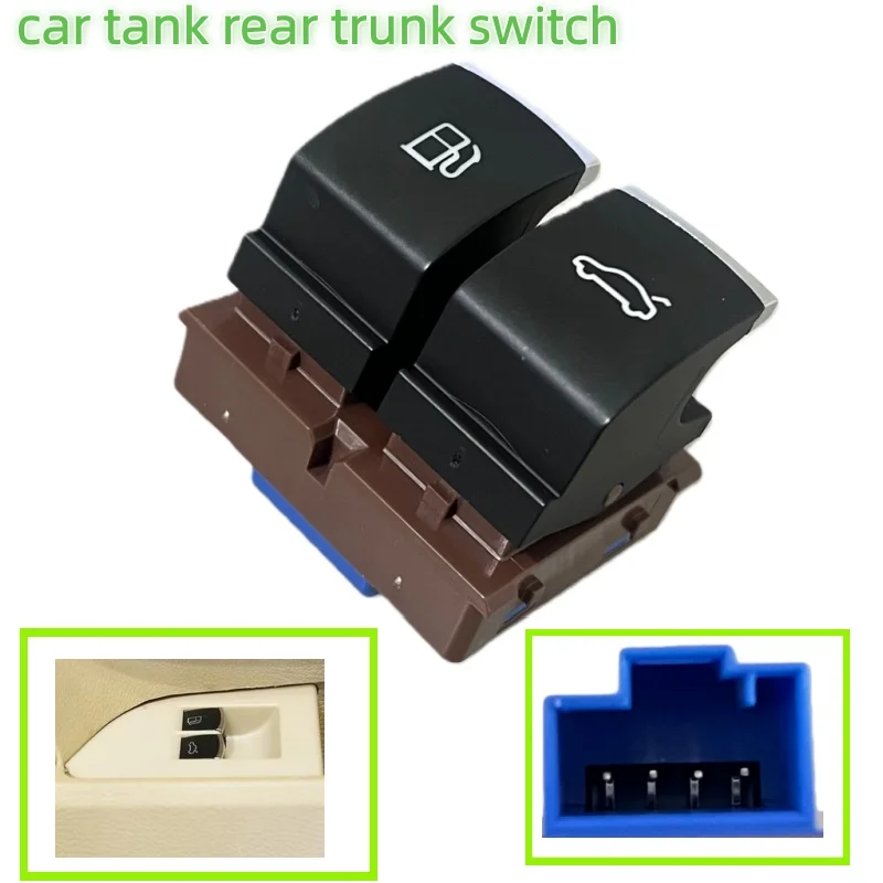 35D959903 Interruptor de tanque de combustível de Gas botón switch de maletero apto cromado para VW Passat B6 B7 CC Jetta