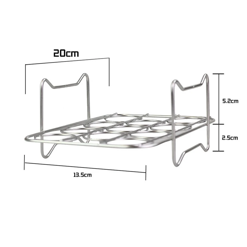Estante para vaporizador de huevos, piezas de repuesto para freidora de aire de acero inoxidable para NINJA Foodi DZ201/401, 1 Uds.