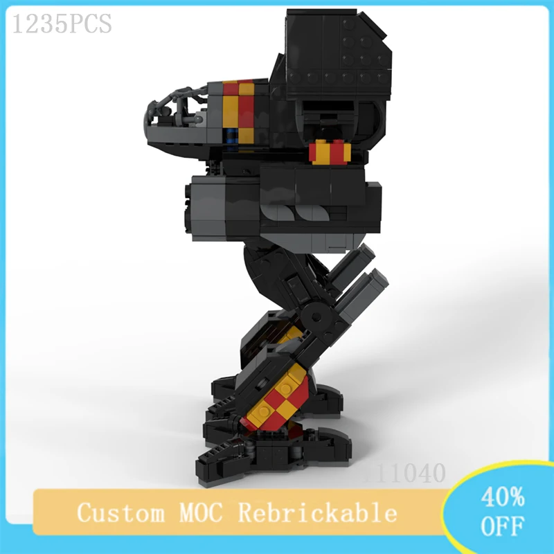 1235PCS Video Game Series MOC Modular Mecha Warrior Clan Smoke Jaguars Building Block Model DIY Children's Toys Christmas Gift