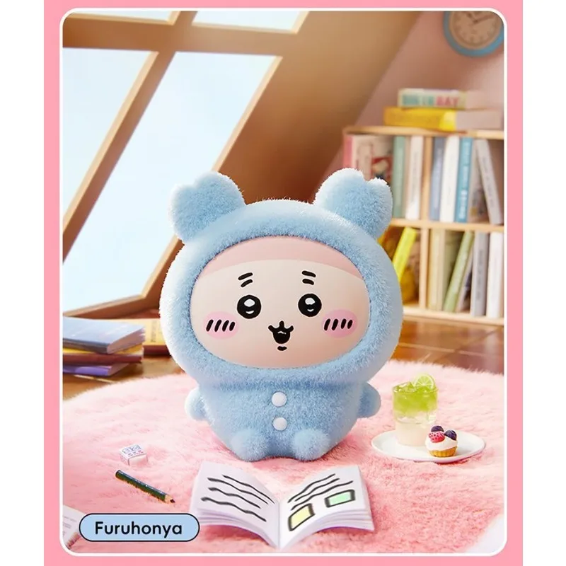 دمية MINISO Chiikawa Pajama Party Usagi مصنوعة يدويًا من القطيفة من الجلوس في سلسلة صف رائعة لمحبي Chiikawa