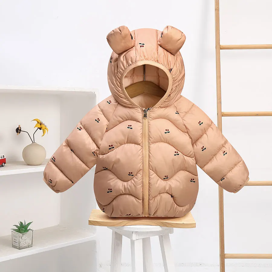 

Cartoon apricot cherry children's cotton clothes girls cotton clothes for small children, babies and young children, baby girls,