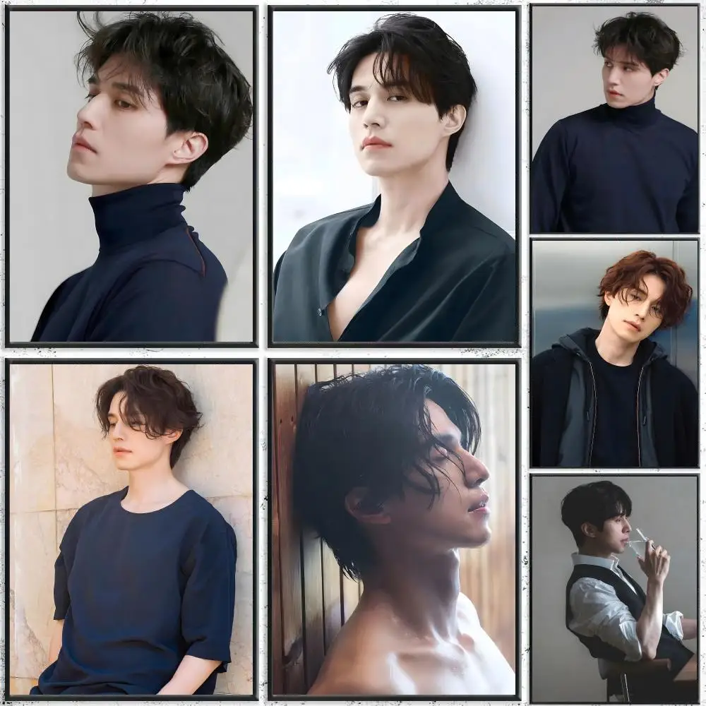 Actor Lee Dong-wook Poster Self-Adhesive Waterproof Wall Stickers, Coffee Bar Home Wall Decor