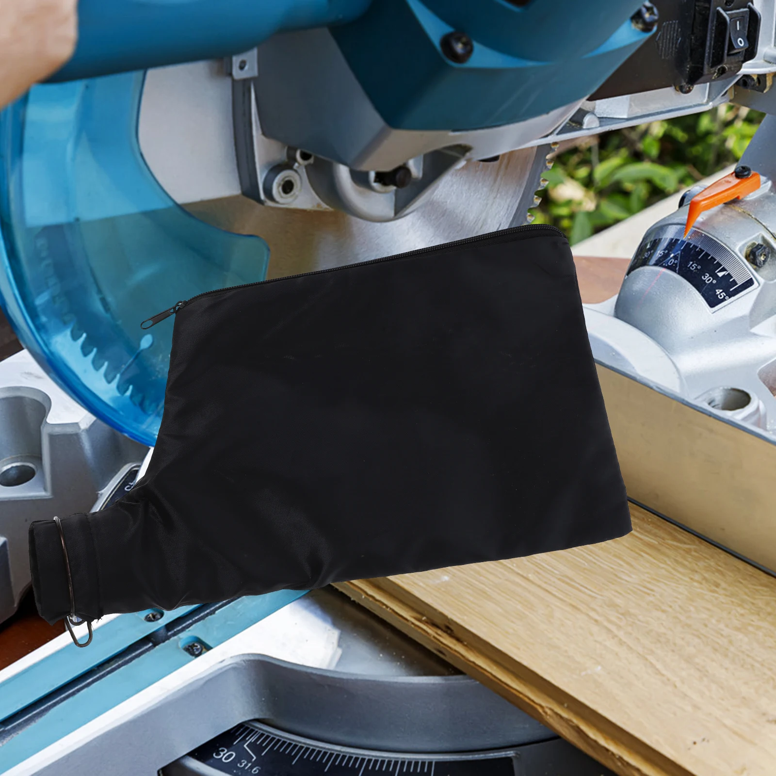 

1Set Miter Saw Dust Collection Bag Durable Dust Collector Pouch for Debris Collection Saw Machine Parts Zipper Designed Bag