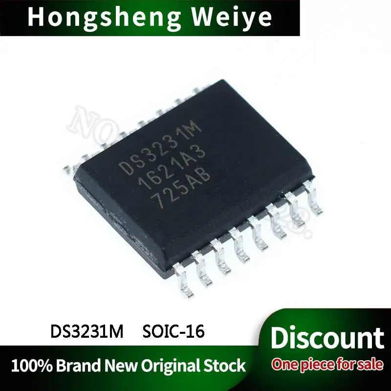 1-100Pcs New Original DS3231M SOIC-16 Real Time Clock Chip 3231M IC Chip In Stock DISCOUNT Sell Free Shipping