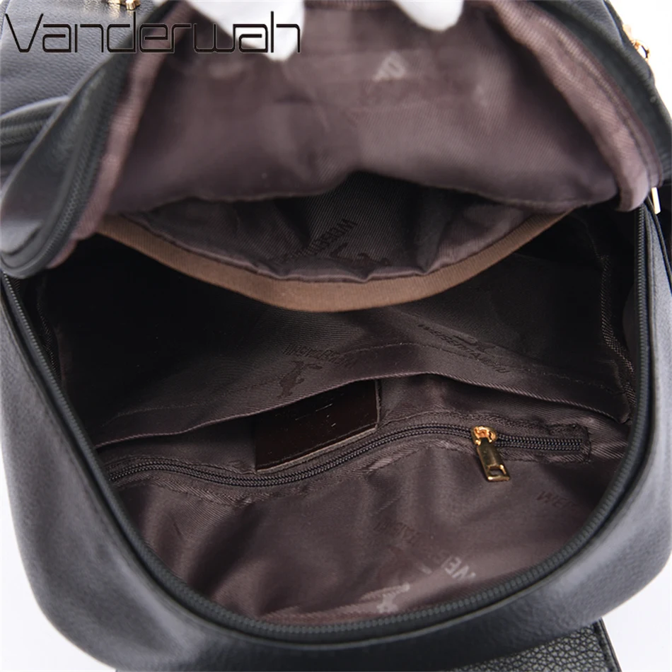 Luxury Soft Leather Female Backpacks Purses Women\'s 2024 Bagpack Rucksack High Quality Ladies Mochilas Large Capacity Sac A Dos