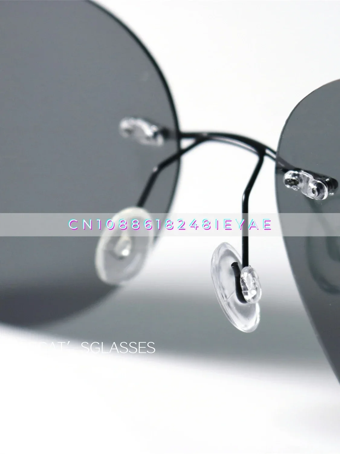 Ultralekkie okulary przeciwsłoneczne bez oprawek Pilot z polaryzacją UV400 Ochrona UV Minimalistyczne okulary przeciwsłoneczne Toad