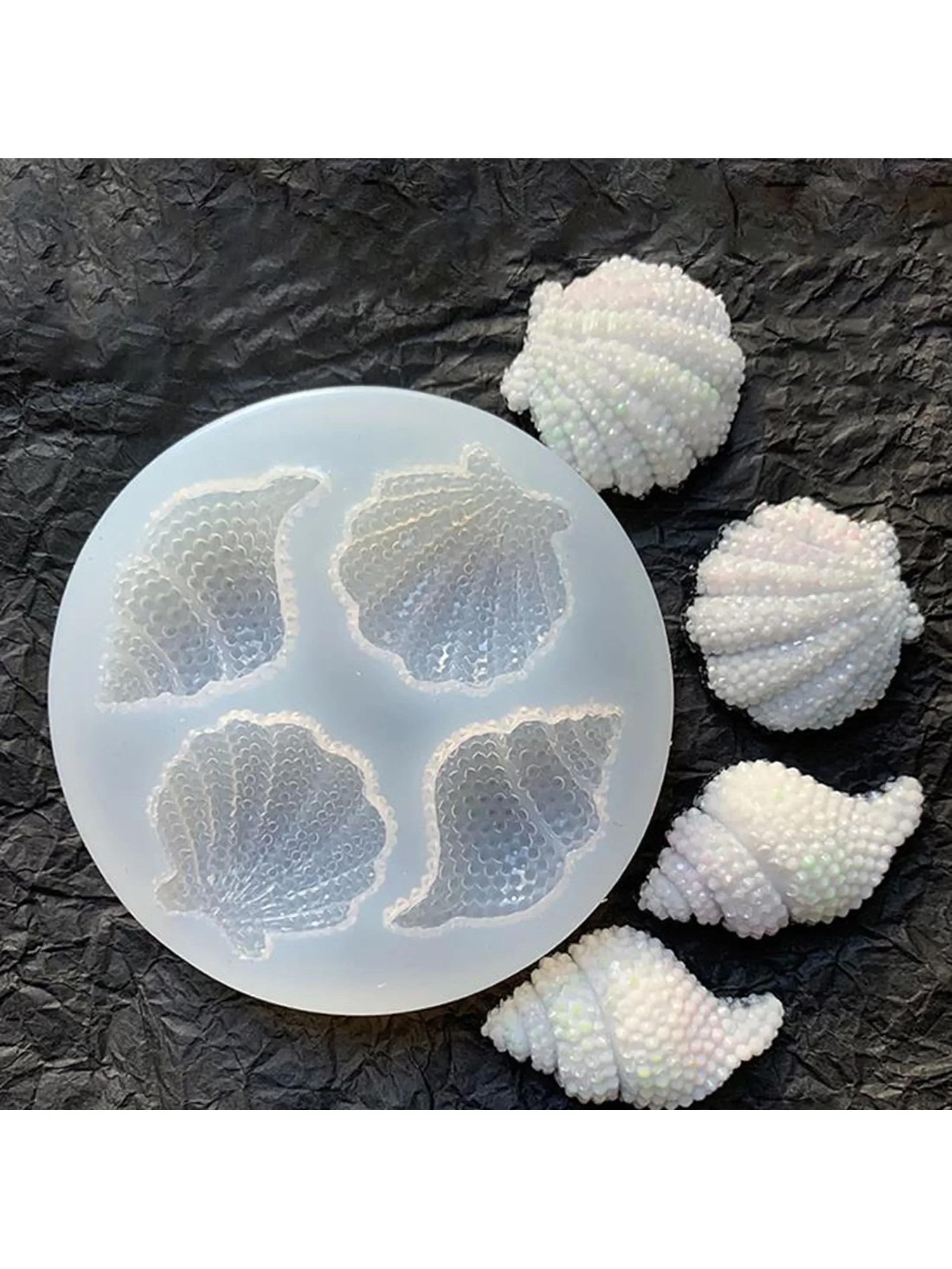 

1PC Ocean Series Shell Conch Silicone Mold Baking DIY Silicone Mold Sandwich mold Baking gadgets Wedding cake knife set Mold