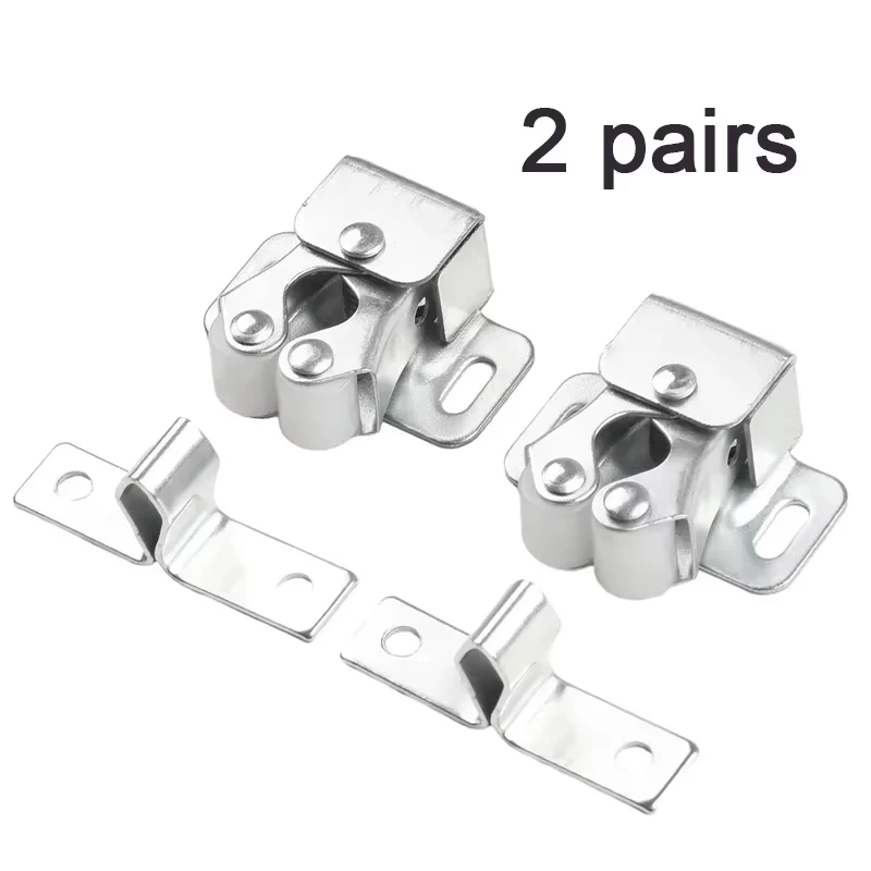 Press The Home Wardrobe Door Buckle Touch The Bead Magnetic Dual Wheel Spring Fixed Lock Buckle Low Foot Cabinet Door Buckle image 6