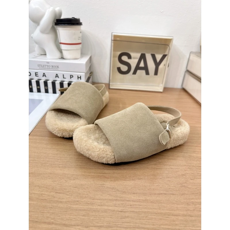High-heel Round-toe Slip-on Ankle Strap Fastening Stylish Versatile Comfortable Anti-slip Lightweight Breathable Women's Sandals