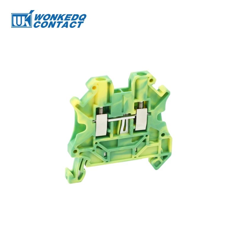 UT 2.5-PE Hexagon Socket Screw Terminal Block Din Rail Installation Copper Wire Connector Self-locking 2.5mm² 26-12AWG UT2.5-PE