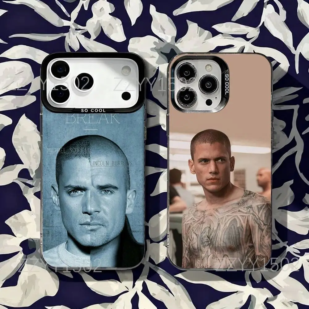 

Prison Break Michael Scofield Phone Case For iPhone 17,16,15,14,13,12,X,8,Pro,Max,Plus,SE4,Air,Mini Black Matte Durable Hard