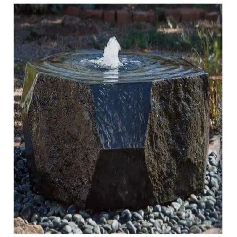 Custom Size Granite Water Garden Fountain High Quality Stone Feature for Hotel Landscape Decoration Outdoor Pond