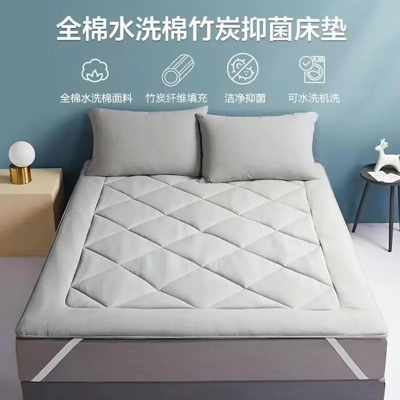 Four seasons thick non-slip mattress foldable cushion home double bed single dormitory quilt bottom