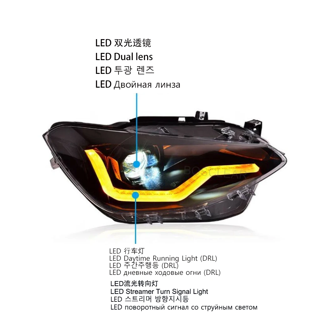 For BMW 1 Series F20 118i 120i 125i 128i 130i 2012-2015 LED Auto Headlights Assembly Upgrade Dynamic Projector Lens Accessories