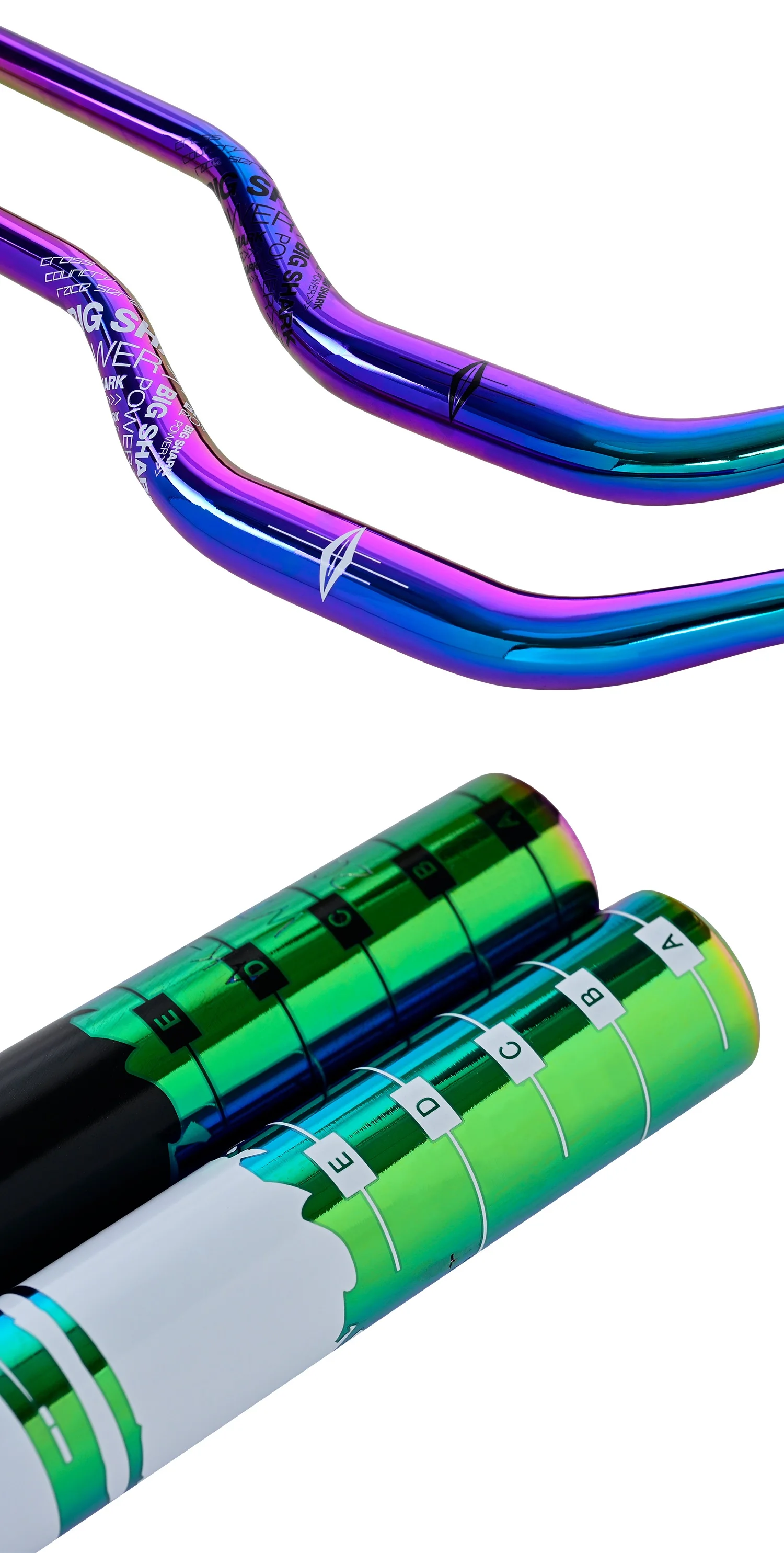 Nanlio Fahrradlenker, Dayan Lenker 50MM Steigung, 780MM Länge * 31.8MM Durchmesser, Regenbogenfarbe – Detail 13