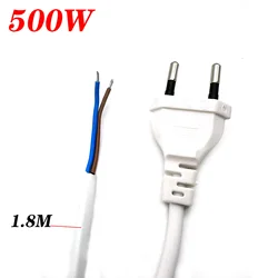 white EU European AC Power Extension Cable US Japan Plug Power Supply Cord 1.8m For Electrical Sockets Outdoor Lamp Bulb Light