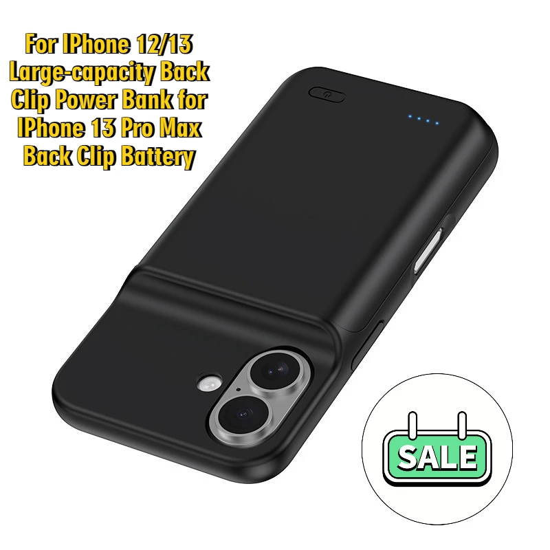 

For IPhone 12/13 Large-capacity Back Clip Power Bank for IPhone 13 Pro Max Back Clip Battery