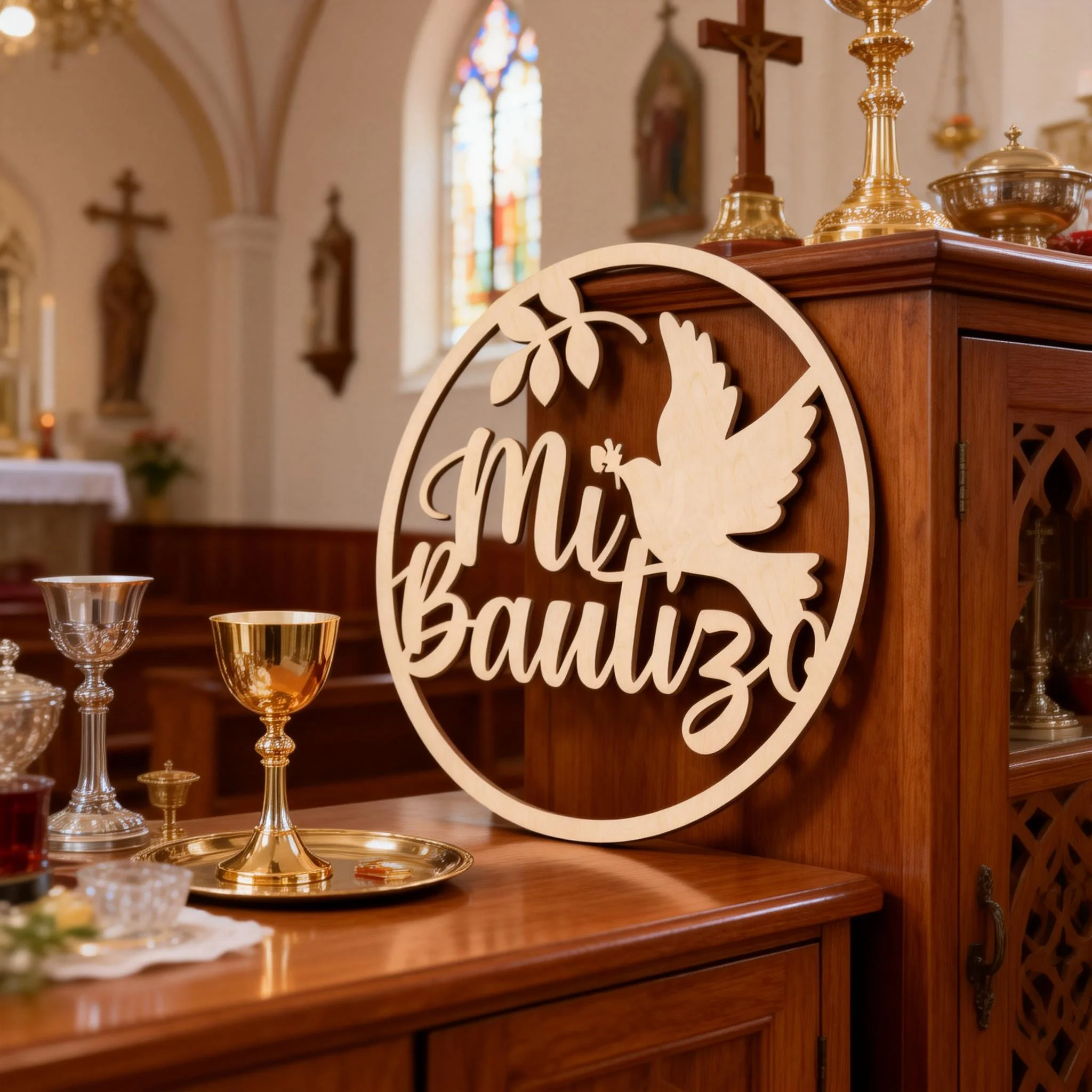 Mi Bautizo Wooden Sign, Spanis - Photography Prompt recension och pris