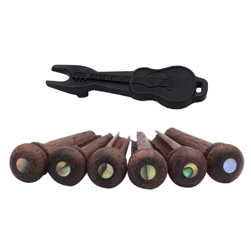 Gülağacı Gitar Köprü Pimleri Köprü Pimi Çektirme Seti Bas Gitar Köprü Kazıklar Yaylı Çalgılar Dize Tırnak Sökücü