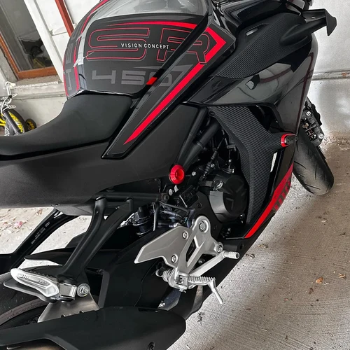 Tapa de orificio de marco de aluminio para motocicleta, cubierta de perno basculante para CFMOTO CF, 450SR, 450SS, 450, SR/SS, 2022, 2023, 2024