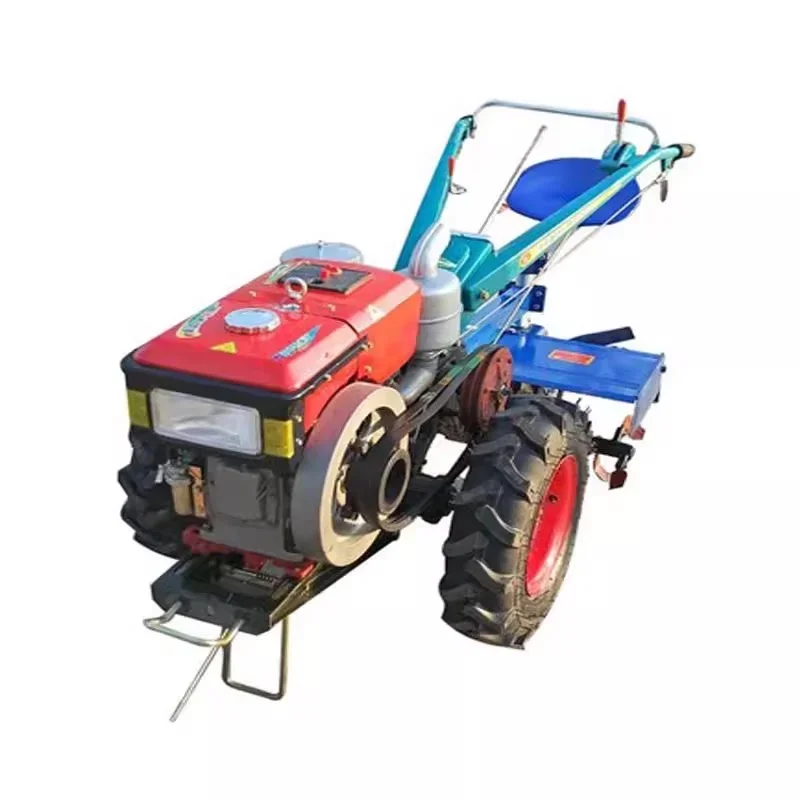 Multipurpose Walking Tractor Rotary Machine Tiller Power Generation Diesel Engine For Sale 15 Horse Riding Electric Motor