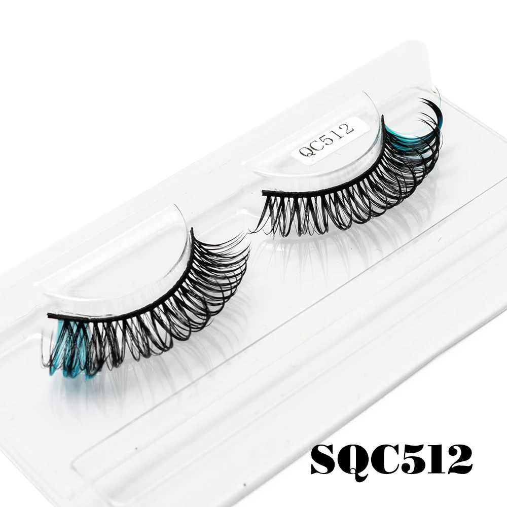 Yiernuo 1/5 Pairs Cosplay anime eyelashes Manga Lashes Dramatic Fairy Clusters lashes wet look lashes