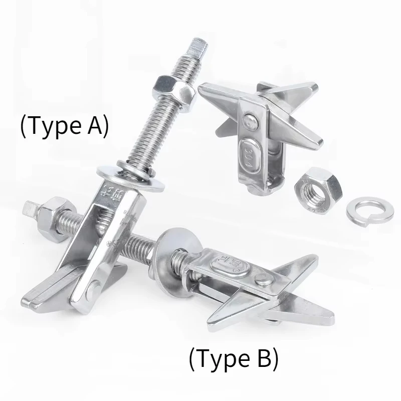 Shear Anchor Bolt M6 M8 M10 M12 M16 M20 Hollow Brick Expansion Screw For Water Heater Installation 105~370mm 304 Stainless Steel